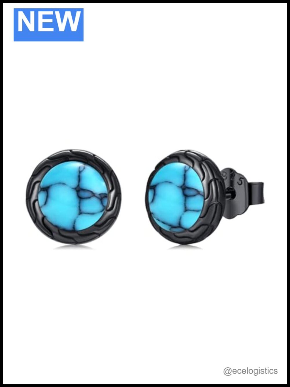 925 Sterling Silver Round Stud Earrings Hypoallergenic Gift
